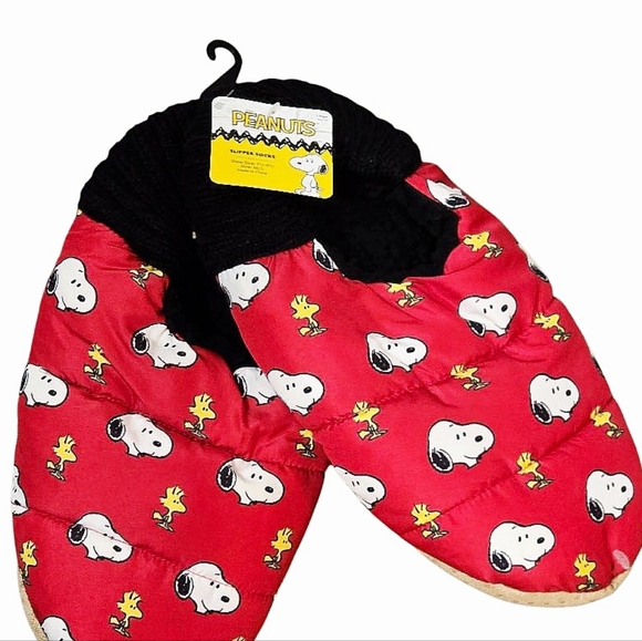Peanuts Snoopy & Woodstock Slipper Socks - Picture 2 of 6